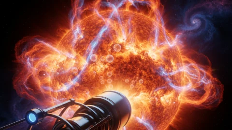 Imágenes del nuevo telescopio revelan detalles inéditos de una poderosa llamarada solar