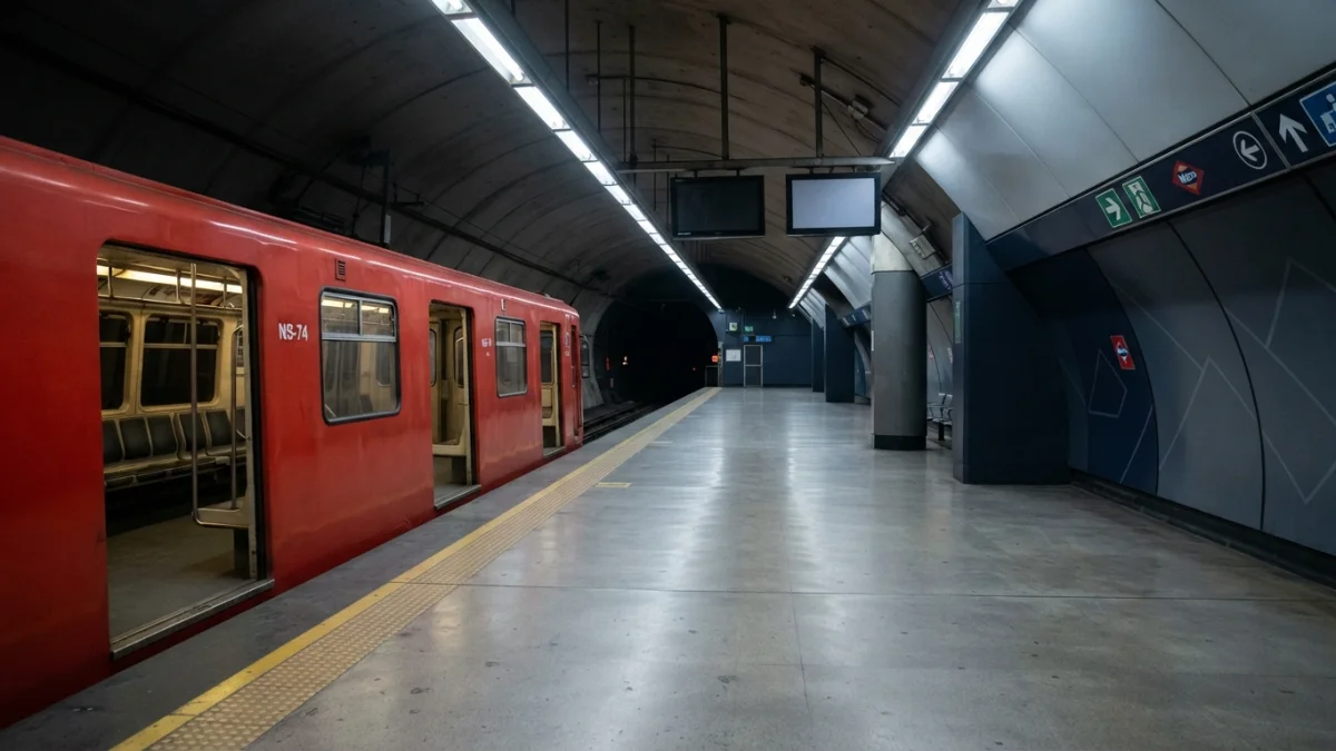 Hombre de 38 años muere tras ser golpeado por un tren en estación Pajaritos del Metro de Santiago