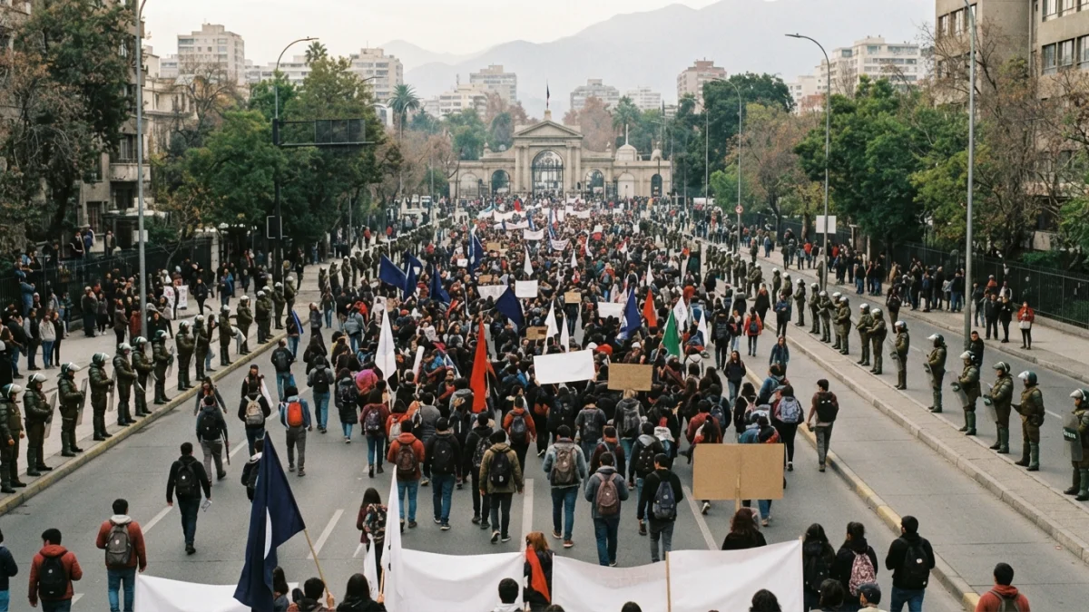 Romería al Cementerio General por los 53 años del golpe deja al menos 37 detenidos