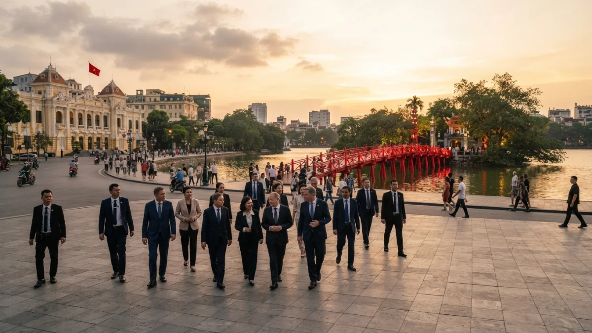 Canciller Pérez Mackenna llega a Vietnam y propone una "asociación económica más sofisticada" con el principal socio comercial de Chile en el Sudeste Asiático