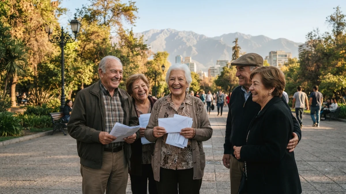 Pensionados reciben el aguinaldo de Fiestas Patrias 2026