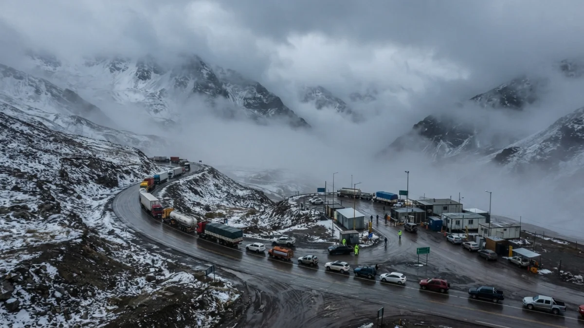 Paso Los Libertadores cierra este domingo por inestabilidad climática en la alta cordillera