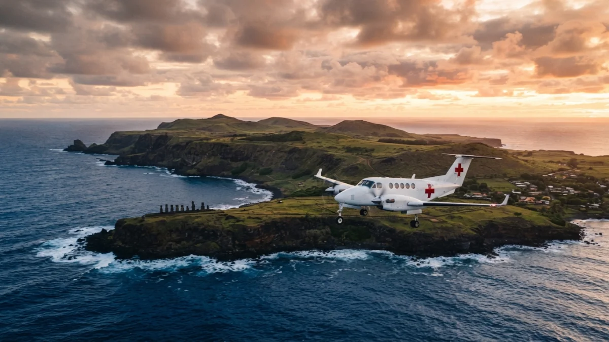Primera evacuación aérea con soporte ECMO desde Isla de Pascua salva a paciente con neumonía grave