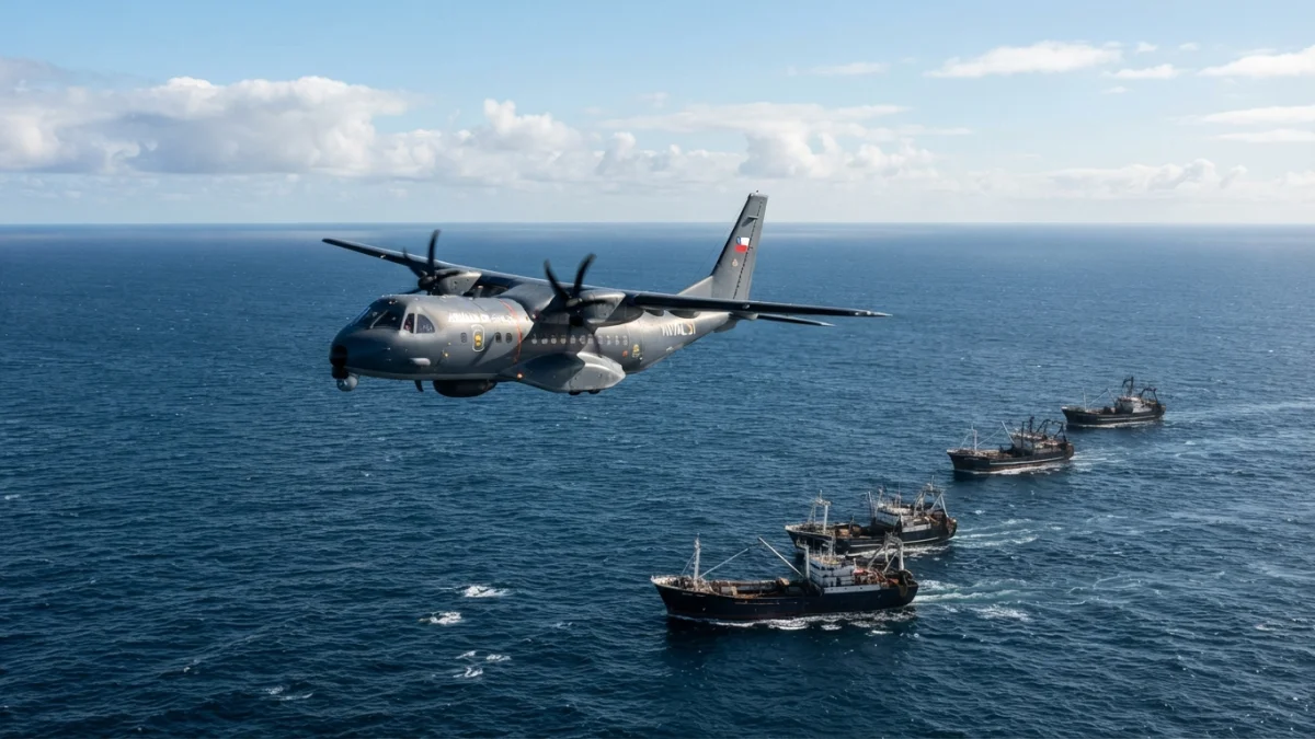 Armada fiscaliza a 21 pesqueros chinos que operan cerca de Rapa Nui en busca de jibia