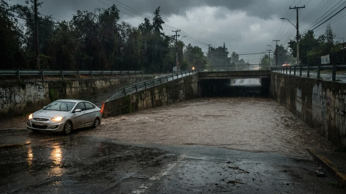 Temporal en la Región Metropolitana deja un fallecido en San Bernardo y 14 mil hogares sin luz
