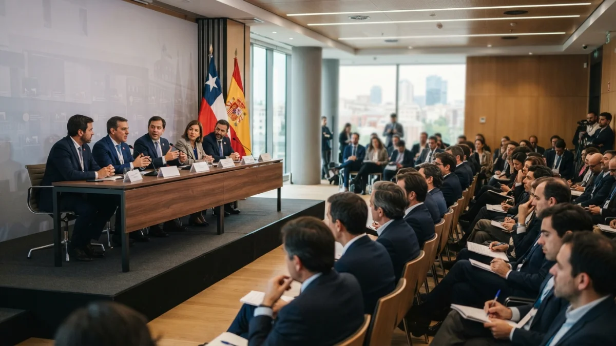 Ministros económicos presentan en Madrid una nueva apuesta de Chile por la inversión