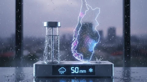Sistema frontal traerá hasta 50 mm de lluvia y frío a RM este fin de semana